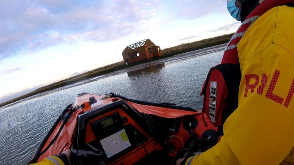 Man cut off by tide